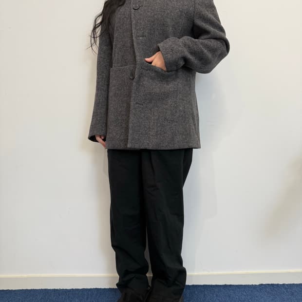 HALOMINIUM 헤링본 자켓