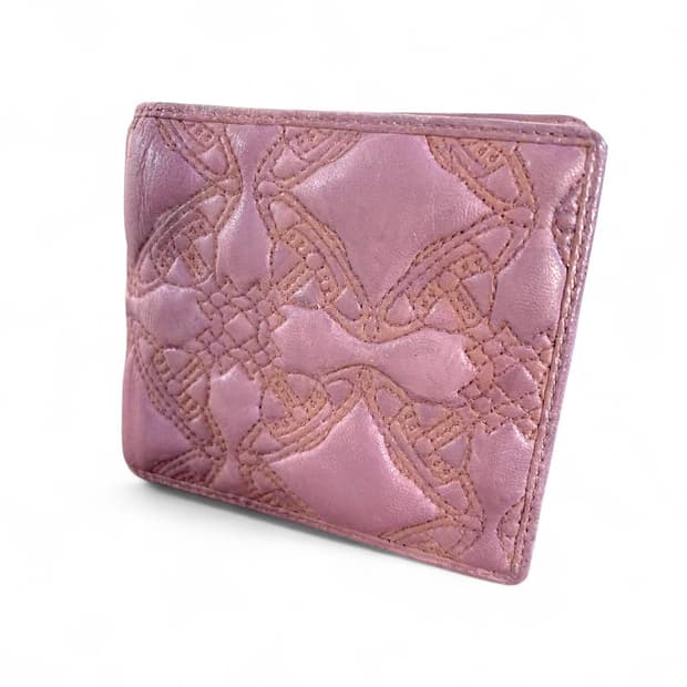 비비안 웨스트우드 엠보싱 패턴 펑키 지갑