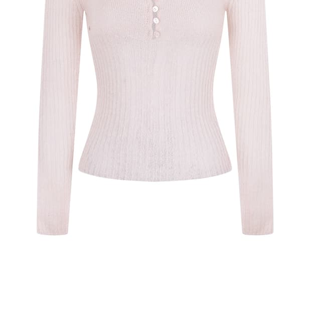 (새상품)페일제이드 lily hairy knit baby pink