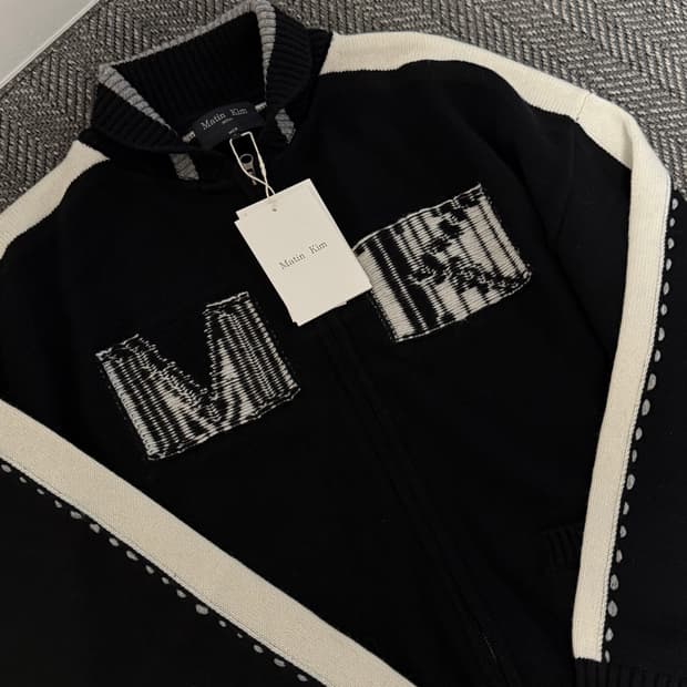 마뗑킴 니트 가디건 남성사이즈 (FREE)