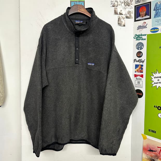 90‘s 파타고니아 신칠라 스냅티 ’차콜/블랙‘