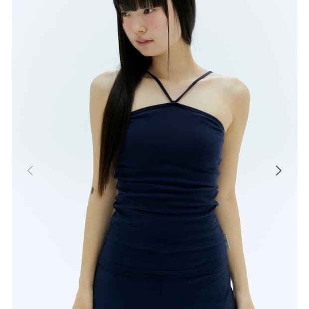 무브웜 Tunnel String Top 네이비 S