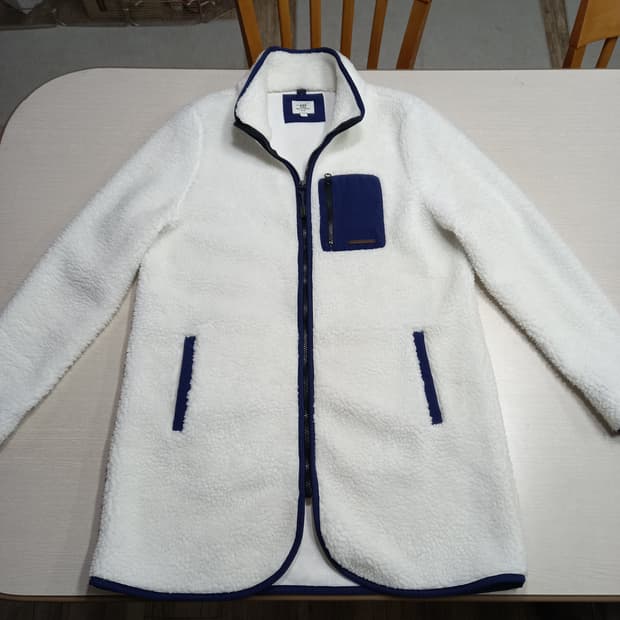 L-XL Henry Cottons 골프 뽀글이 후리스 화이트 L-687