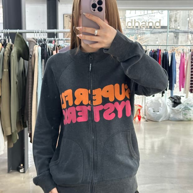 히스테릭글래머 Superfly 스펠로고 코튼 집업