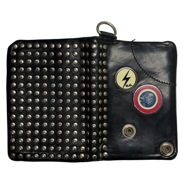 히스테릭 글래머 아카이브 스터드 폭탄 가죽 지갑