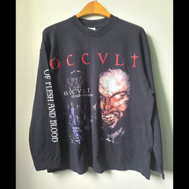 빈티지 90s occult 오컬트 밴드티 오리지널 고스 하드코어 메탈