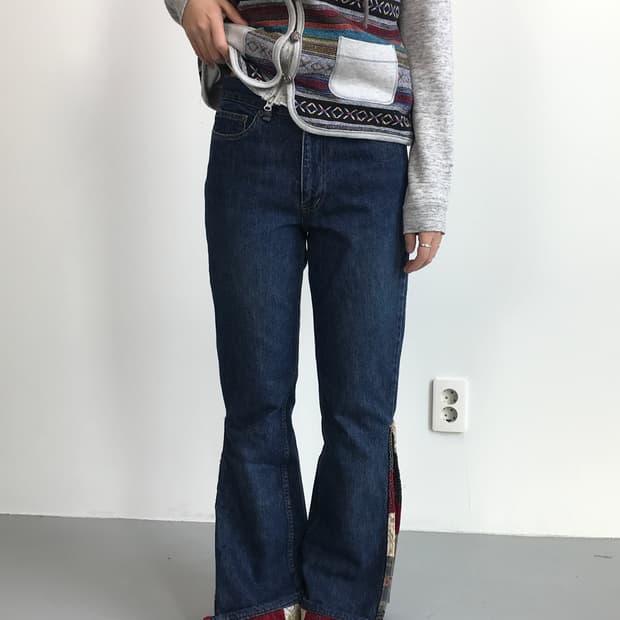 DKNY Vintage Patchwork Hem Denim