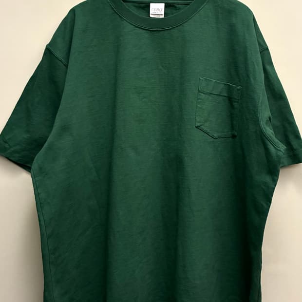 (3XL)Camber USA 캠버 헤비웨이트 코튼 포켓 반팔티셔츠 그린