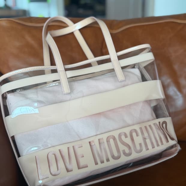 Love Moschino pvc 미사용 쇼퍼백
