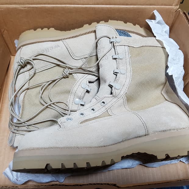 웰코 사막화 전투화 군화 부츠 7.5W 판매