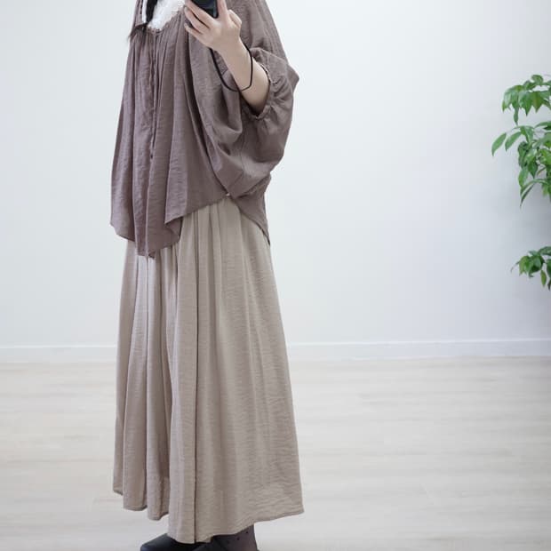 Crazy Angel choco brown blouse