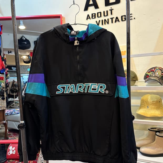스타터 블랙라벨 반집업 아노락 바람막이 M