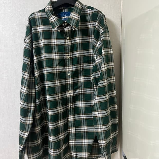 타운크래프트 Towncraft 초록 체크 셔츠 2XL