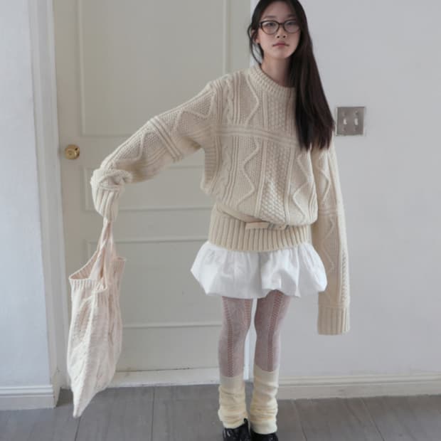 Babyrab 베이비랩 pulpy wave nt 웨이브 니트