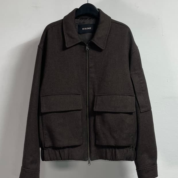 인사일런스 울 드레이프 플라이트 블루종 (on.312)