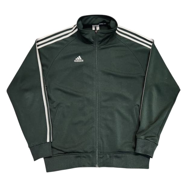 아디다스 삼선 트랙탑 다크 그린 (XL/105)
