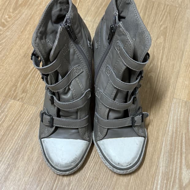 Ash 아쉬 가죽 웨지힐 스니커즈 37
