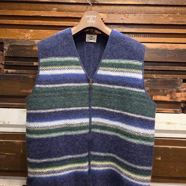 베네통 셔틀랜드울 니트베스트