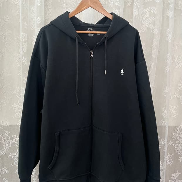 3XL) 신형 폴로 랄프로렌 후드집업 블랙