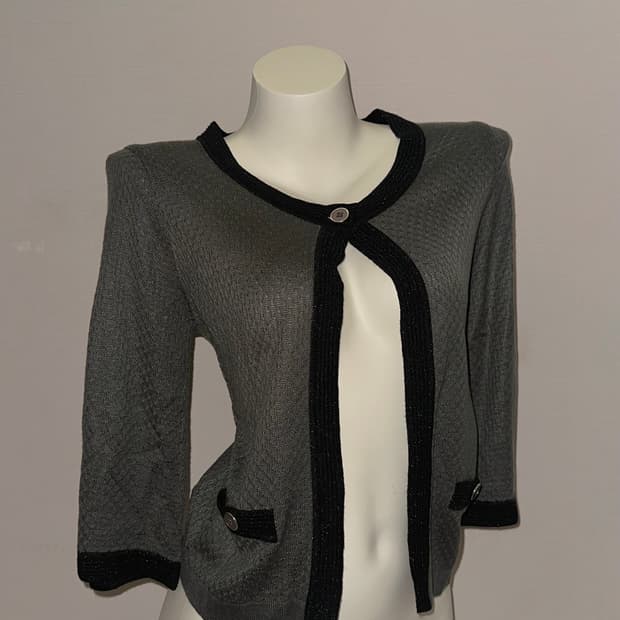 빈티지 차콜 가디건