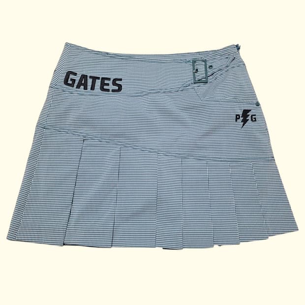 파리게이츠 여성 체크 플리츠 골프 스커트 0