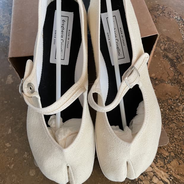 드로게리아 크리벨리니 타비슈즈 아이보리 38  drogheria criv