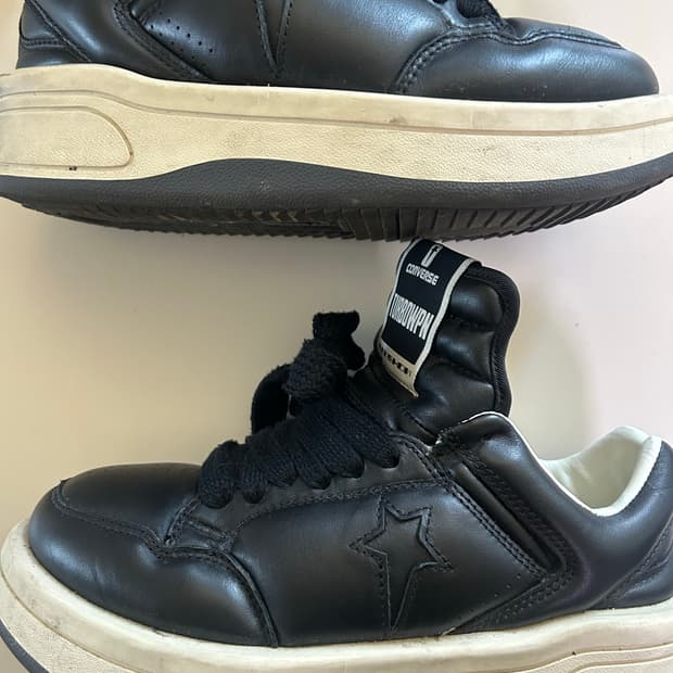 컨버스x릭오웬스 다크쉐도우 터보웨폰 로우 블랙