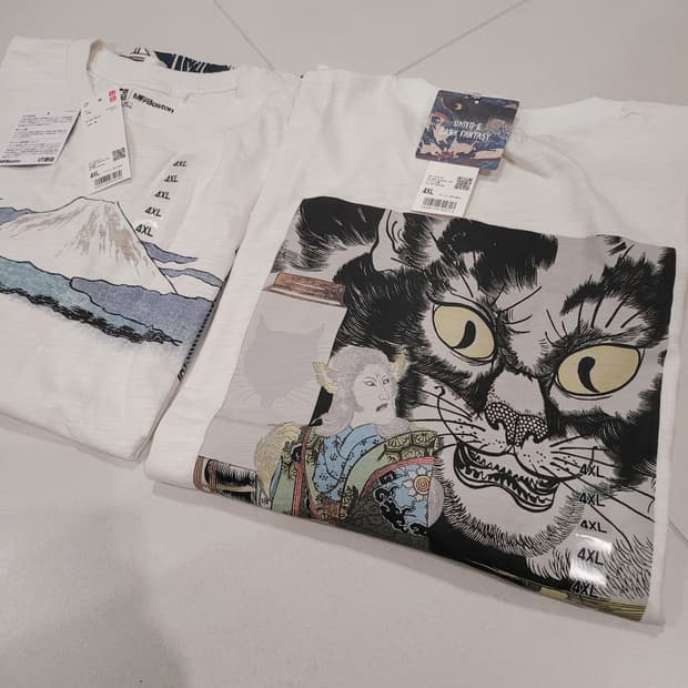 [4XL/JAPAN]유니클로 보스톤 콜라보 & 우키요에 다크 판타지 2종