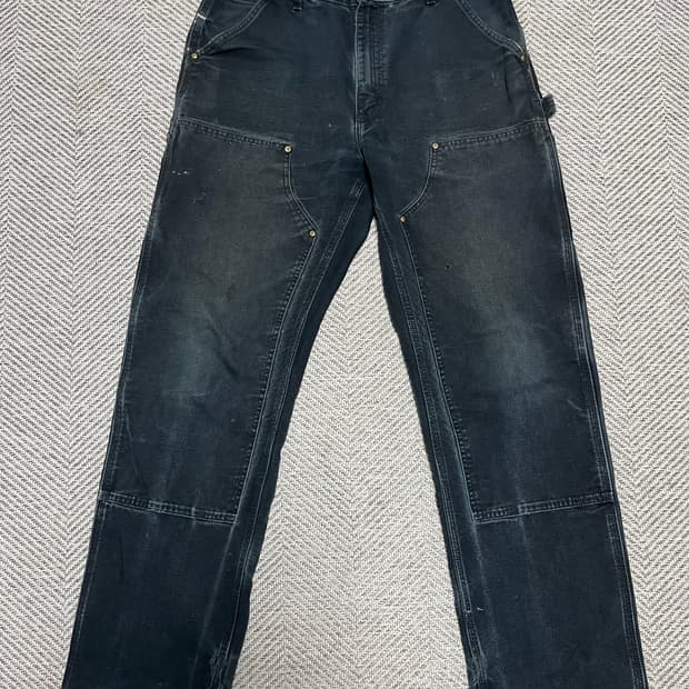 칼하트 더블니 B01 blk 34x34