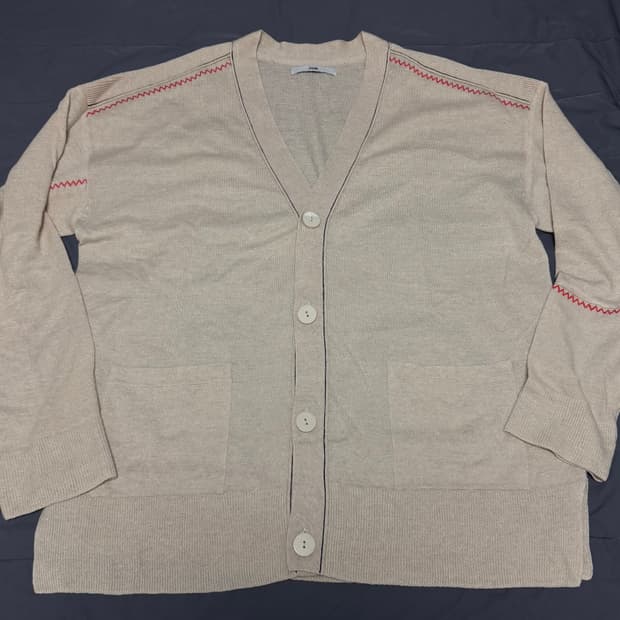 시스템옴므 오버핏 아이보리 가디건