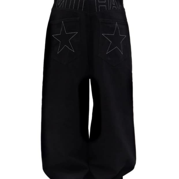 니하이 데님 배기진 XS