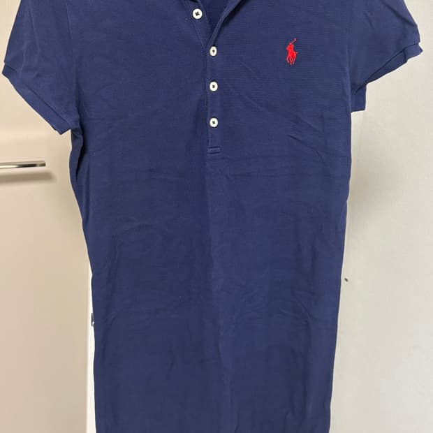 폴로 남색 롱원피스