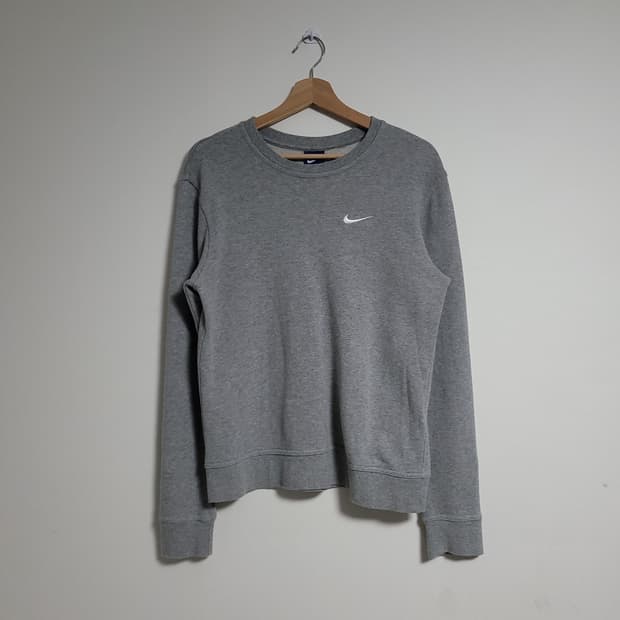 (S) NIKE 나이키 스우시 맨투맨 그레이