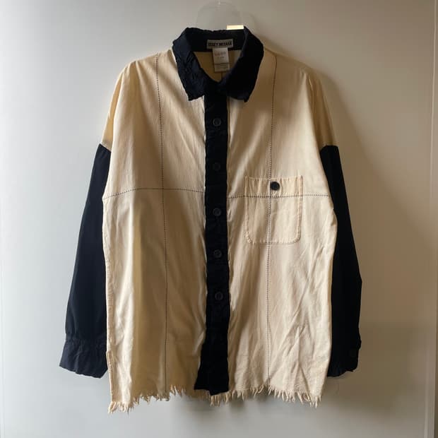 이세이미야케 하이 콘트라스트 스티치 셔츠