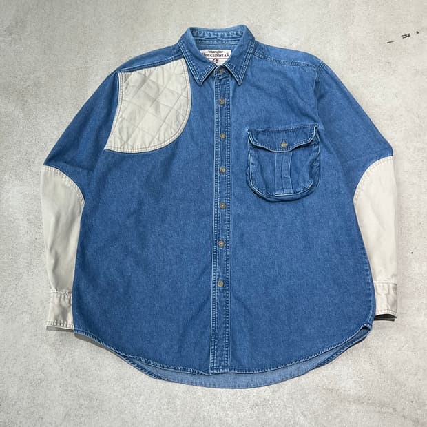랭글러 워크 데님셔츠 s10463