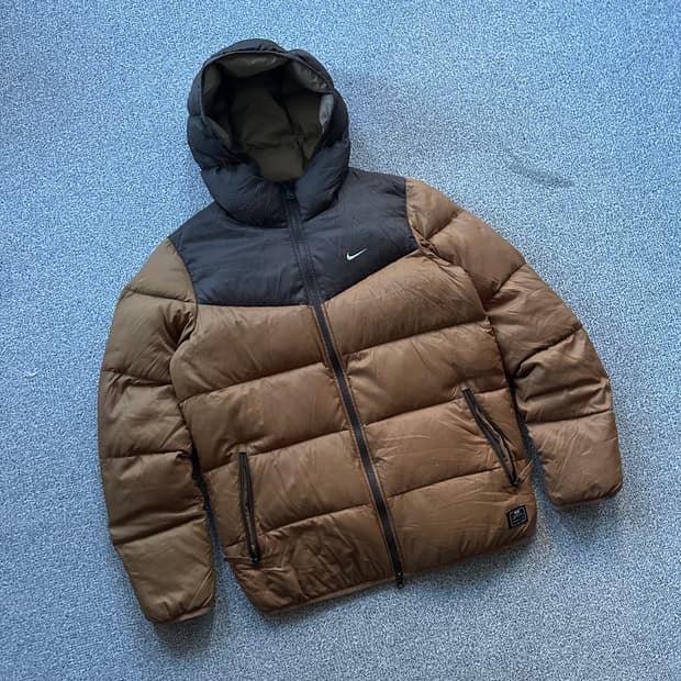 나이키 브라운/블랙 패딩