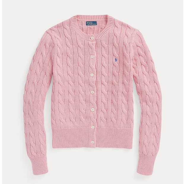 폴로 랄프로렌 여성 케이블니트 가디건 L