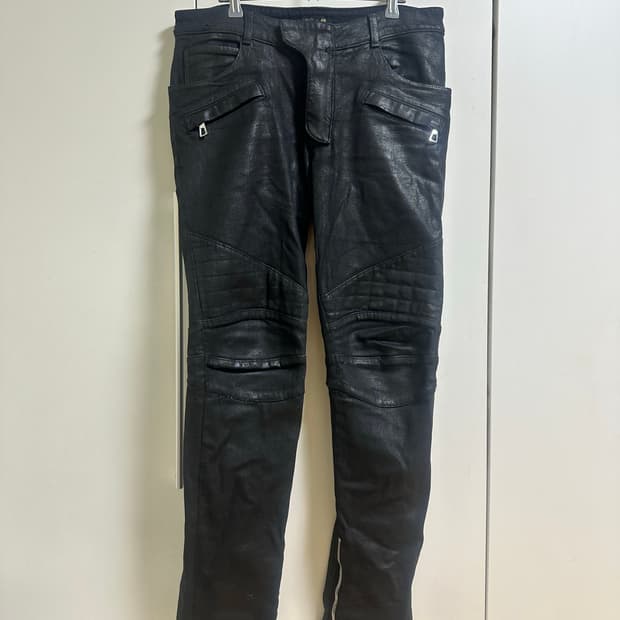 Balmain X H&M 가죽 팬츠