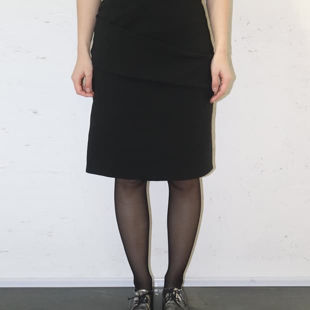 발렌시아가 by 알렉산더 왕 백 포켓 미디 스커트