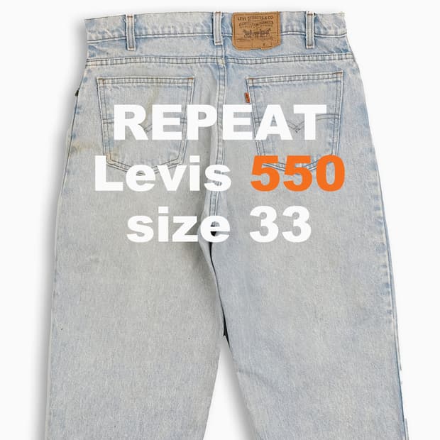 리바이스 550 오렌지탭 80s USA 33 인치 OR5503486