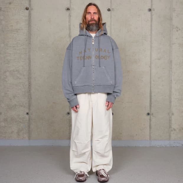 Story mfg 지오 집 후디 워시드 그레이