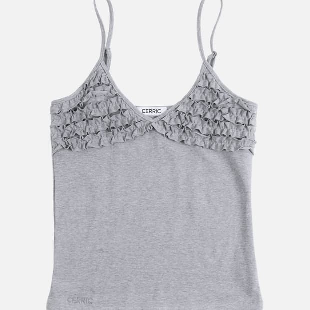 세릭 Frill Bustier Sleeveless
