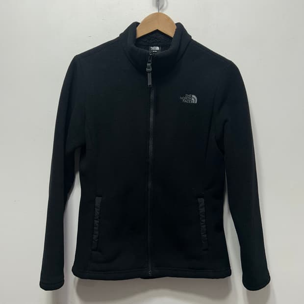 노스페이스 블랙 여성 집업 후리스 자켓 M 