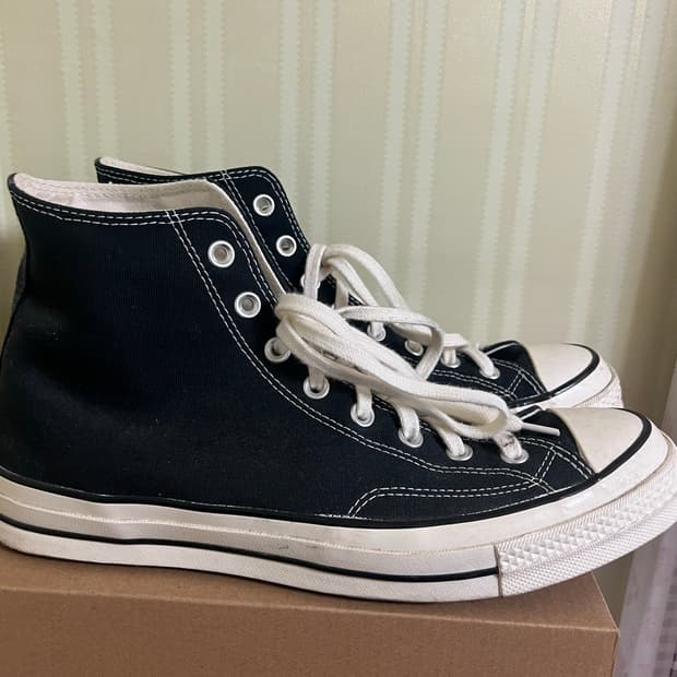 컨버스 척 70 하이 블랙 290