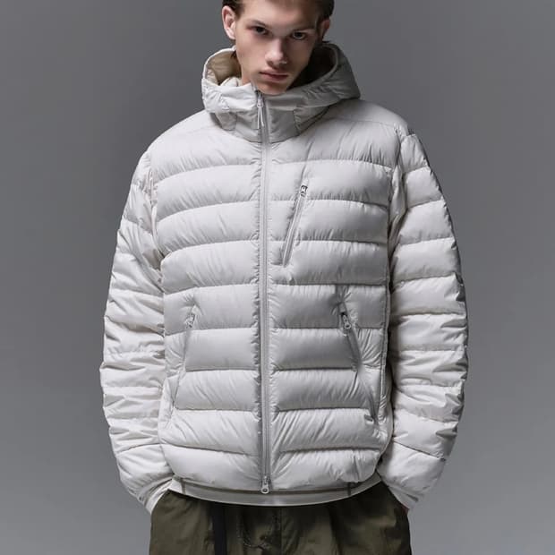 무신사 스탠다드 시티 레저 경량패딩 스톤화이트 M새상품