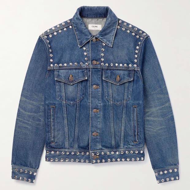 [BTS 뷔님 착용] 셀린느 24ss 스터드 데님 자켓