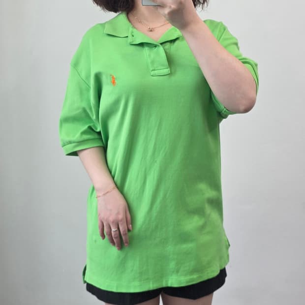 [프립]폴로 반팔카라티 연두