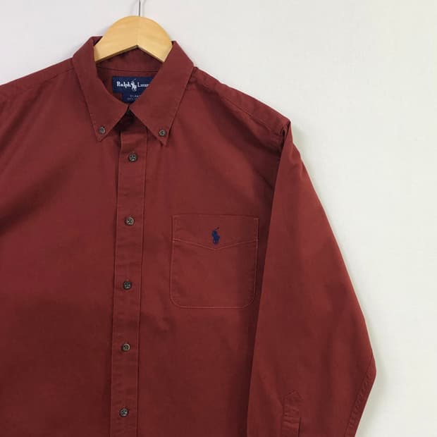 L 폴로 솔리드코튼 셔츠