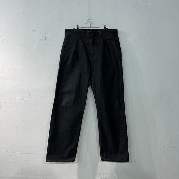 비슬로우 셀비지 데님 흑청바지 34