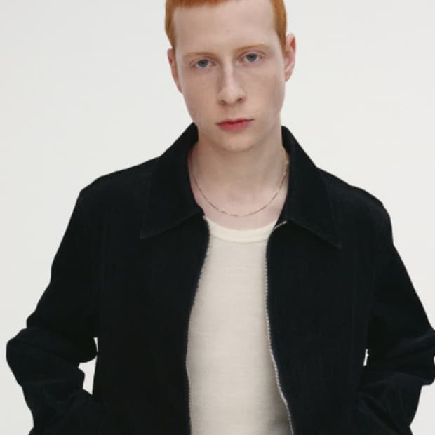 토니웩 벨벳 대님 지퍼 블루종 xl